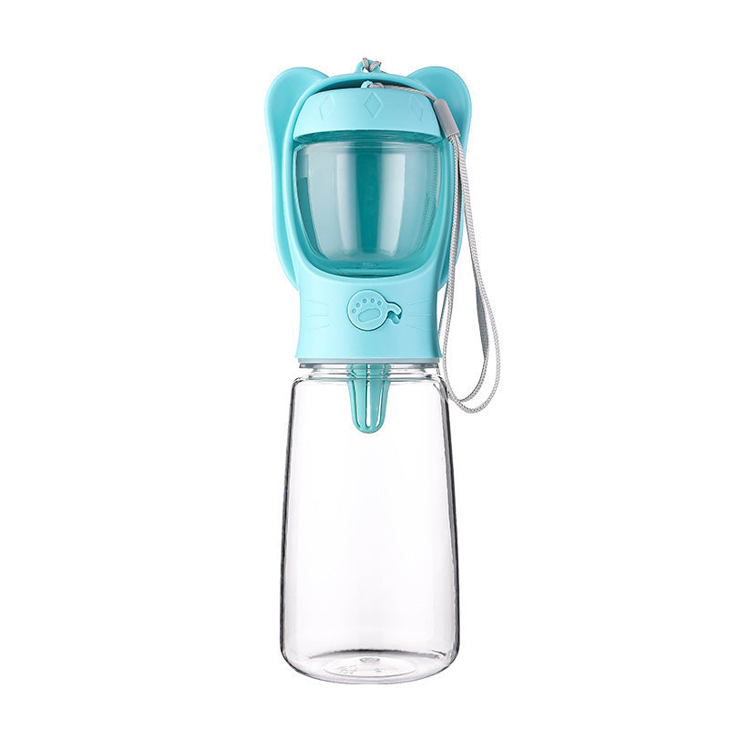 Gourde 2-en-1 pour Chien – Distributeur d’Eau & Nourriture Étanche Portable