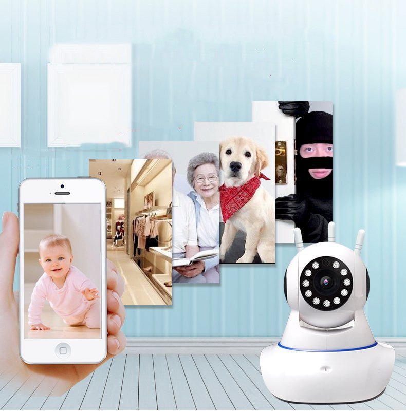 Caméra de Surveillance Sans Fil – 1080P HD, Vision Nocturne Infrarouge & Contrôle à Distance