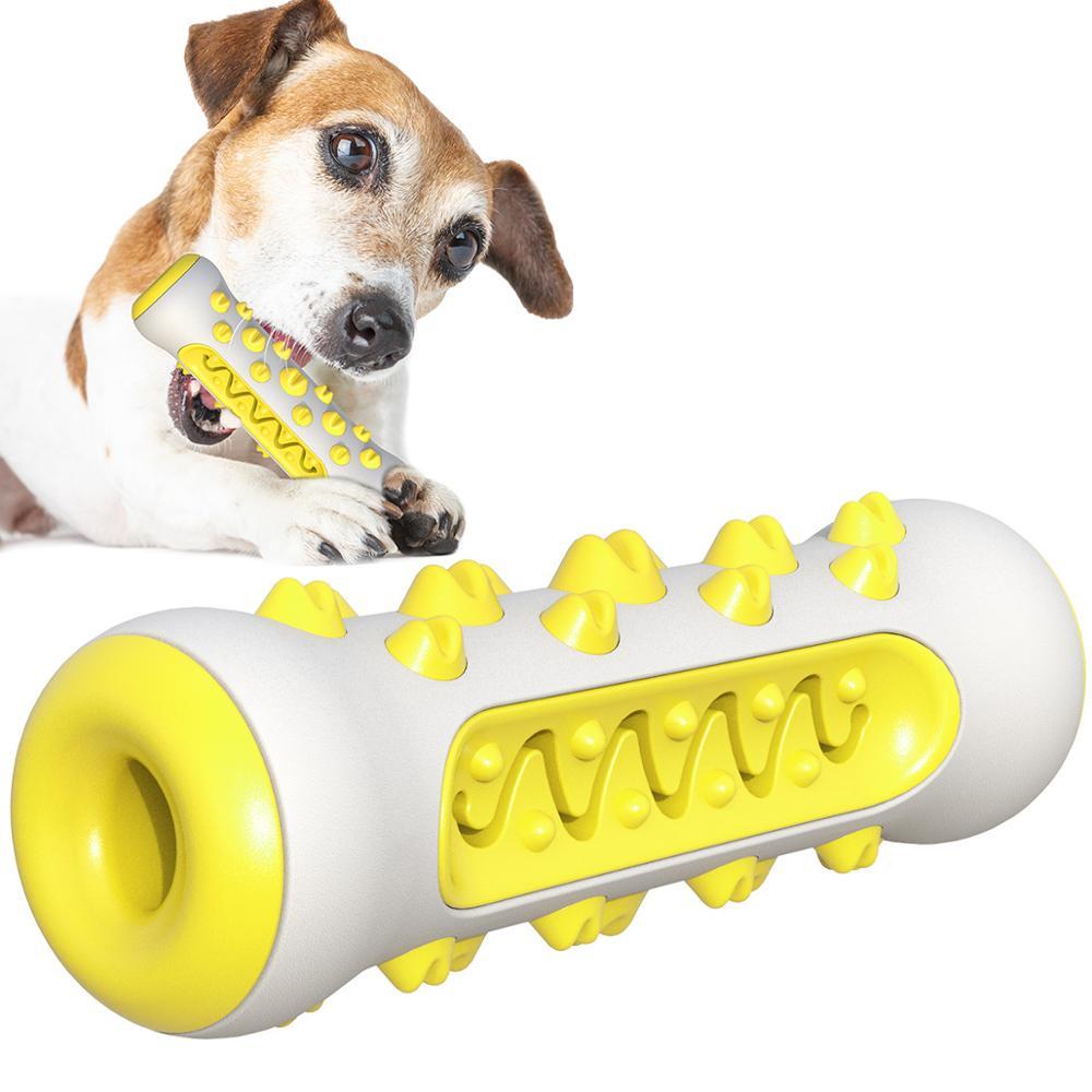 Jouet à Mâcher Résistant pour Chien – Brosse à Dents 360° avec Couinement | Anti-Destruction & Nettoyage Dentaire