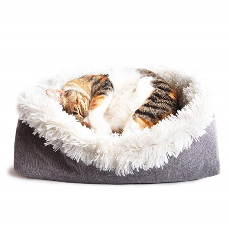 Panier Velours Coréen pour Chats – Élégance & Confort Absolu
