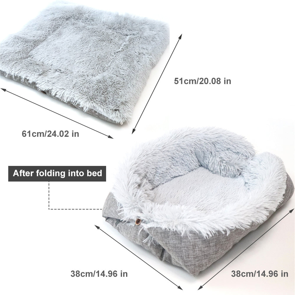 Panier Velours Coréen pour Chats – Élégance & Confort Absolu