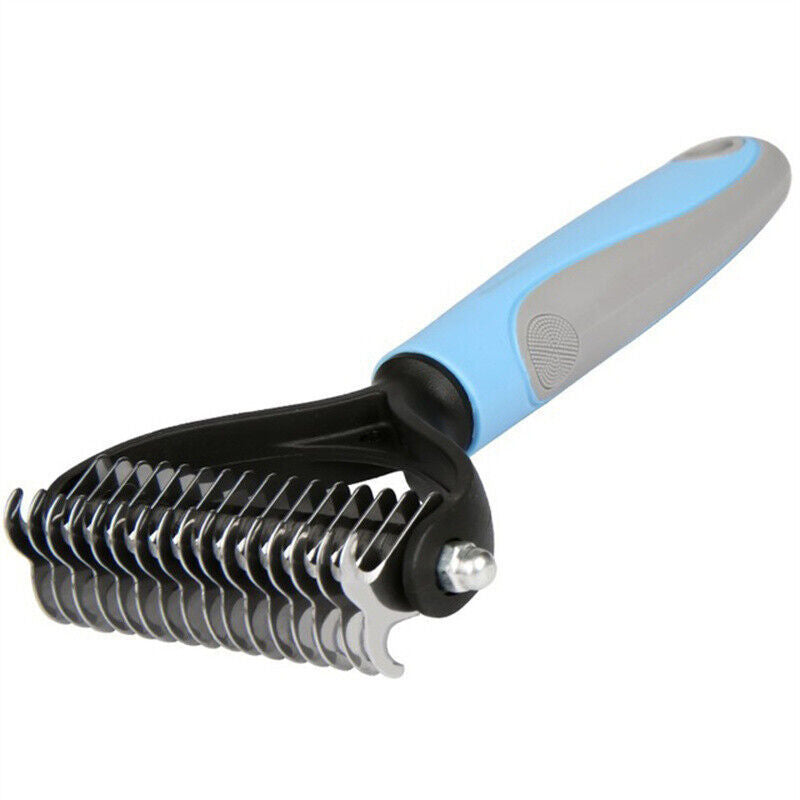 Brosse de Toilettage Double Face Chien & Chat – Anti-Nœuds & Réduction de Poils