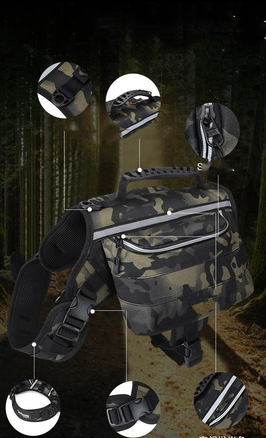 Sac à Dos Outdoor pour Grand Chien – Randonnée, Voyage & Aventure