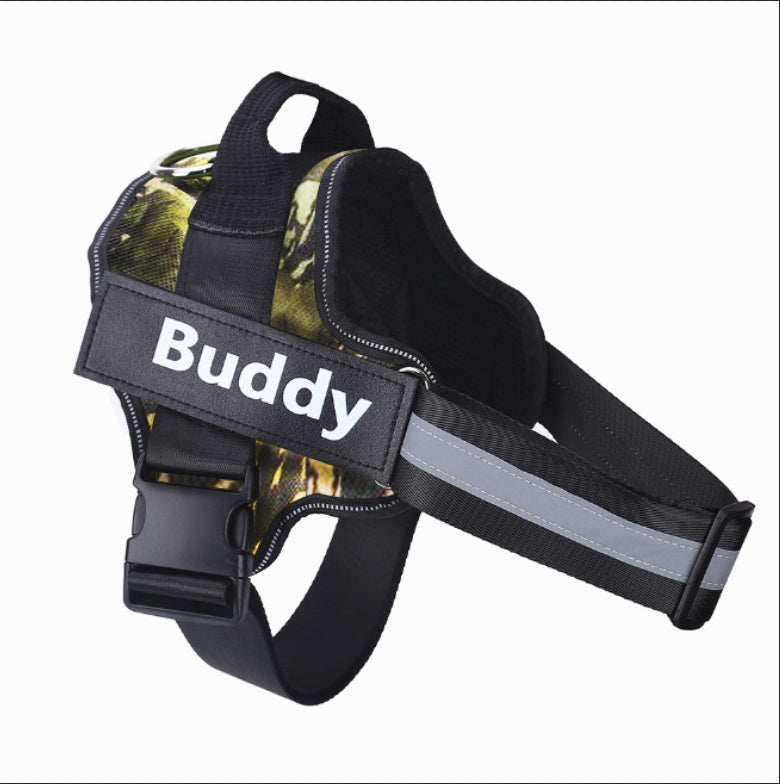 Harnais Personnalisé pour Chien – Anti-Traction Réfléchissant & Confortable