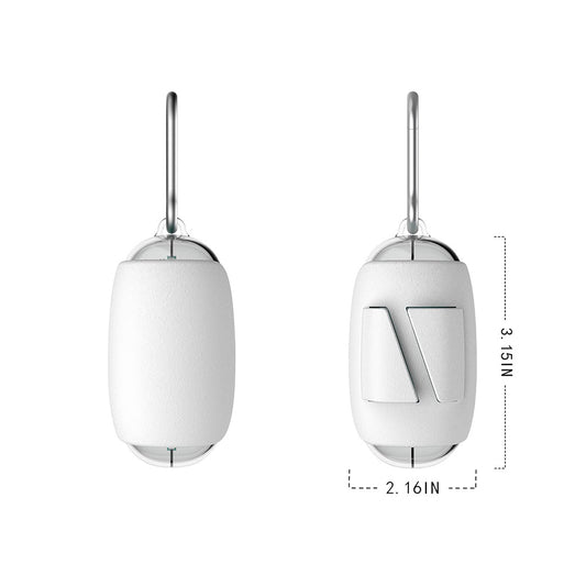 Distributeur de Sacs à Crottes pour Chien – Capsule Spatiale avec Attache à Laisse