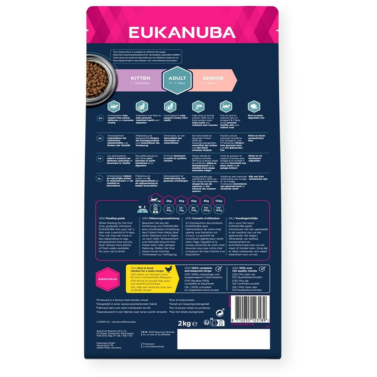 Cat food Eukanuba Adult Chicken Chicken 2 Kg-2