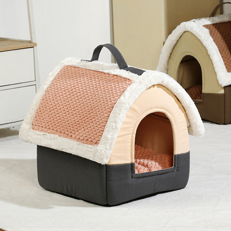 Maison Pliable d’Hiver pour Chiens & Chats – Nid Chaud et Pratique