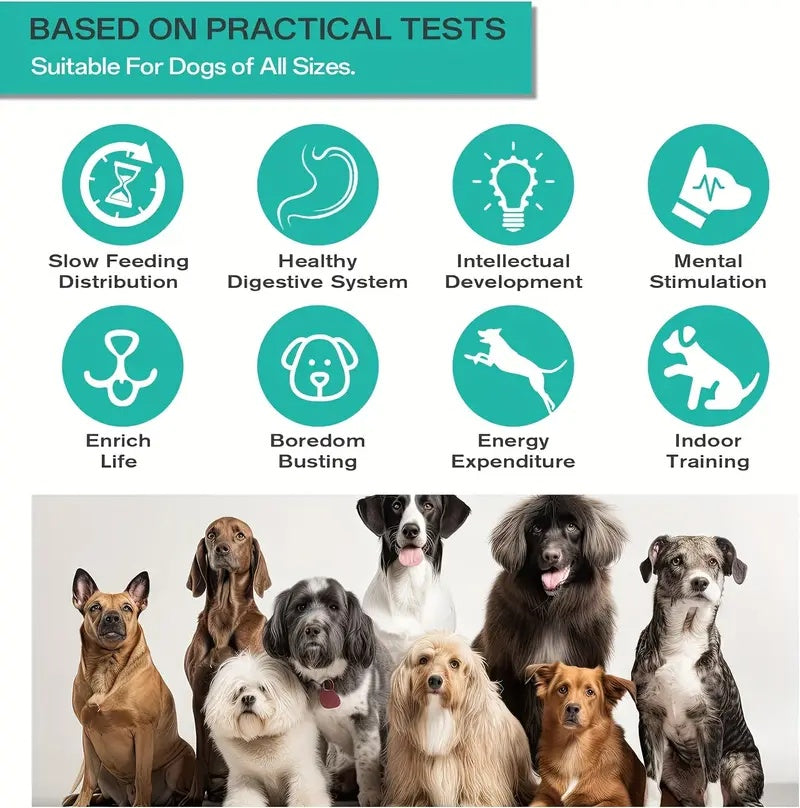 Jouet Distributeur de Friandises Ajustable pour Chien – Puzzle Interactif & Slow Feeder Anti-Ennui