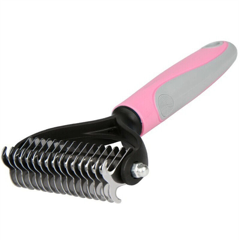 Brosse de Toilettage Double Face Chien & Chat – Anti-Nœuds & Réduction de Poils