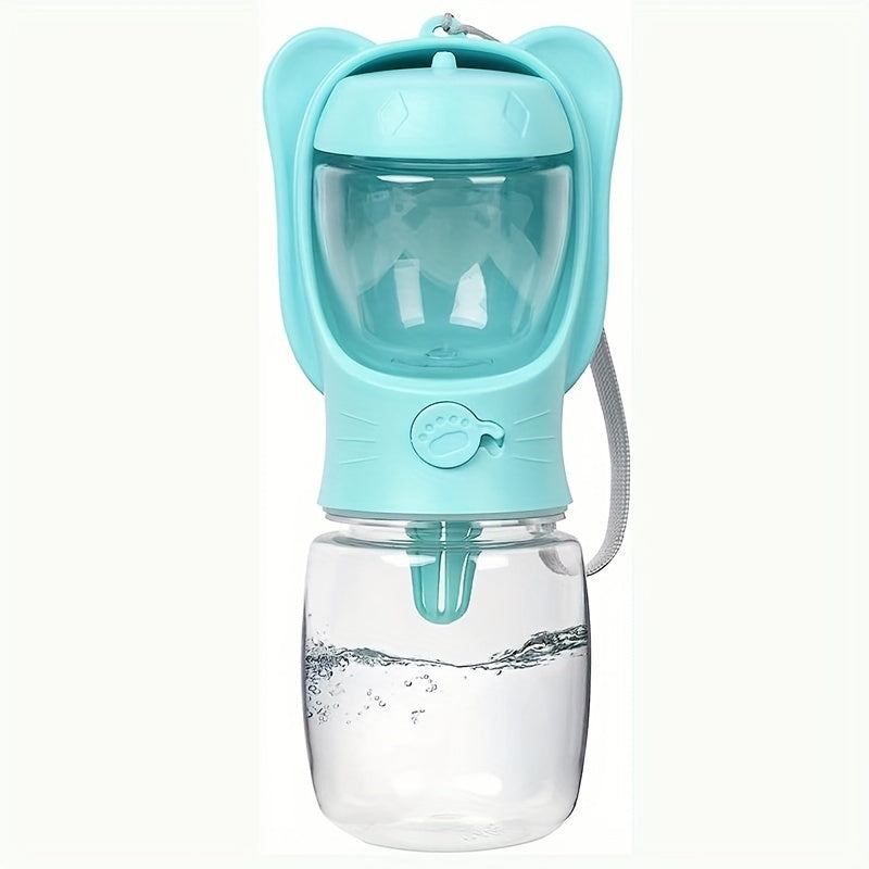 Gourde 2-en-1 pour Chien – Distributeur d’Eau & Nourriture Étanche Portable