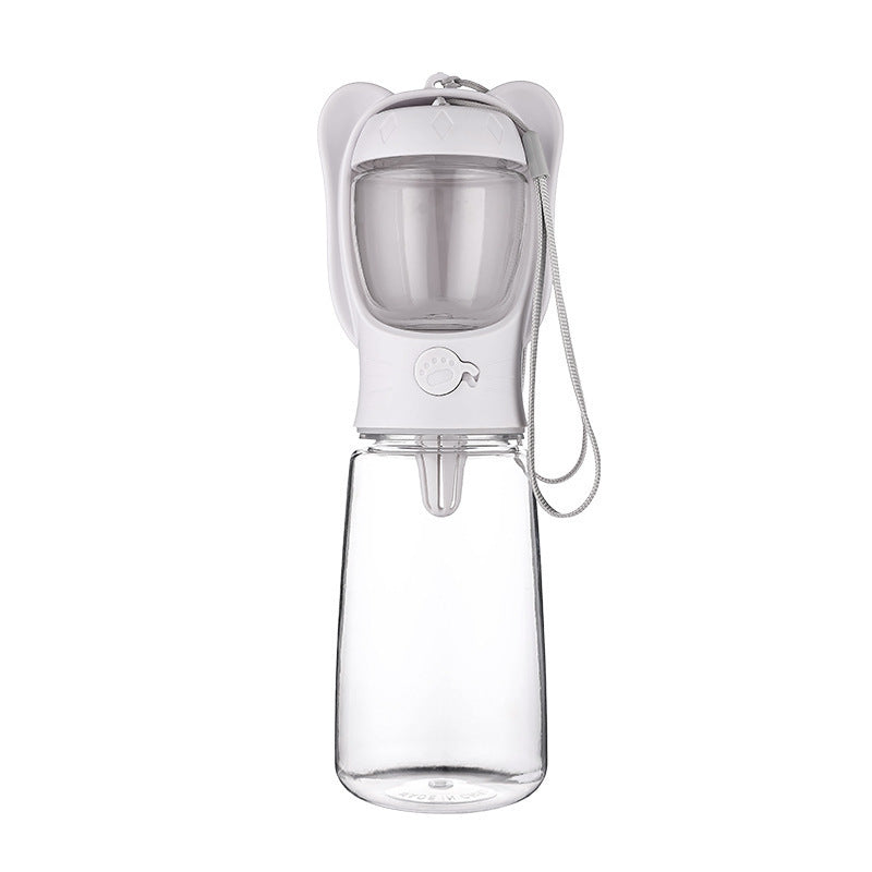 Gourde 2-en-1 pour Chien – Distributeur d’Eau & Nourriture Étanche Portable