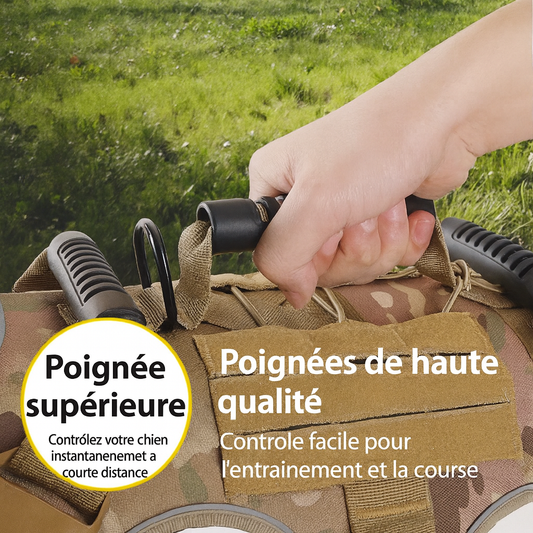 Harnais Réfléchissant Anti-traction et Anti-Fuite pour Chiens Moyens et Grands – Respirant et Confortable