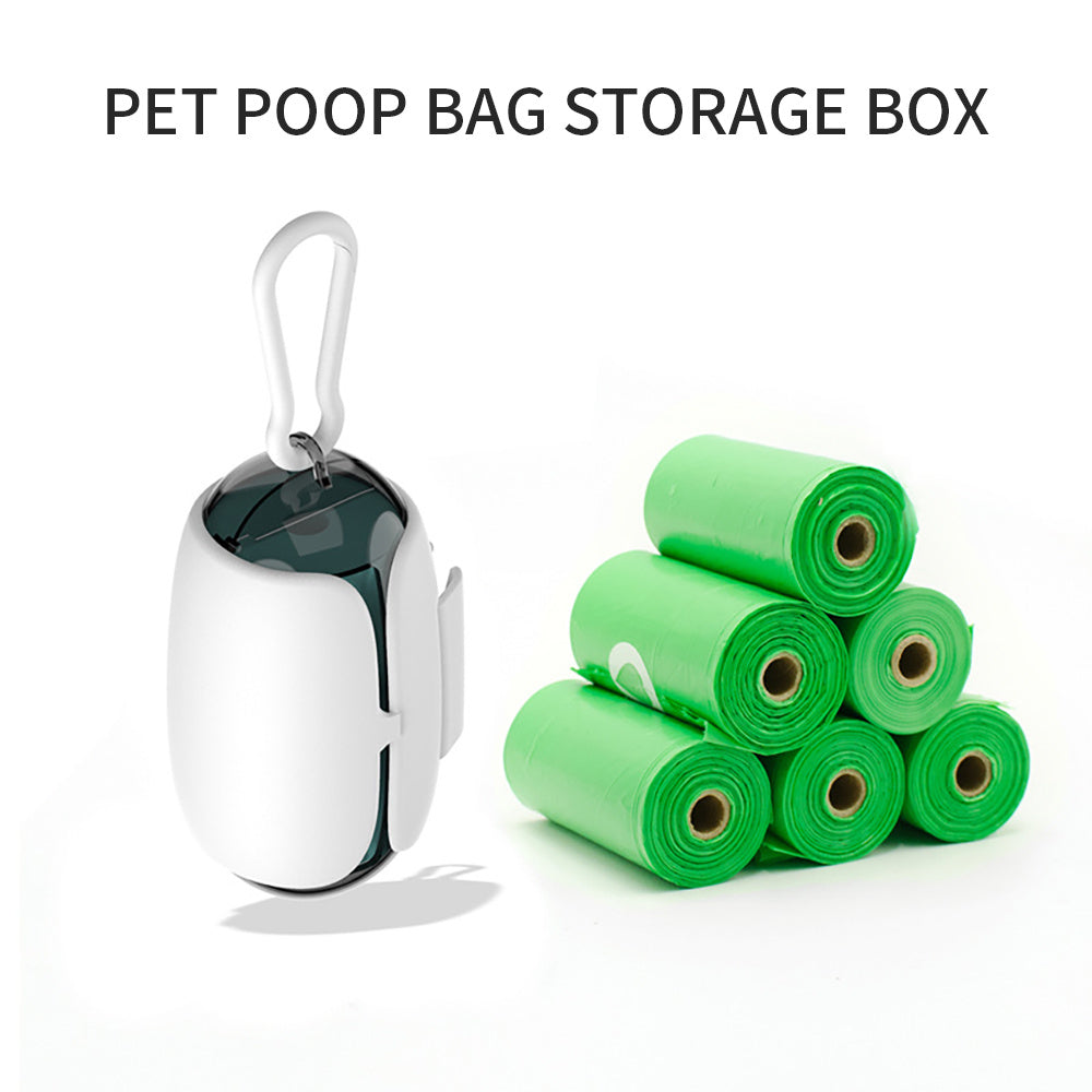 Distributeur de Sacs à Crottes pour Chien – Capsule Spatiale avec Attache à Laisse