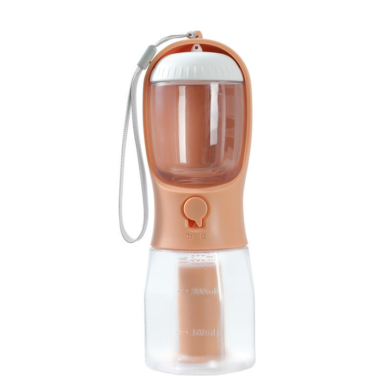 Gourde Multifonction 3-en-1 pour Animaux – Eau, Nourriture & Sacs à Déchets