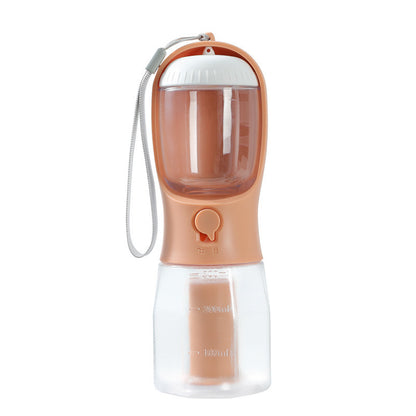 Gourde Multifonction 3-en-1 pour Animaux – Eau, Nourriture & Sacs à Déchets