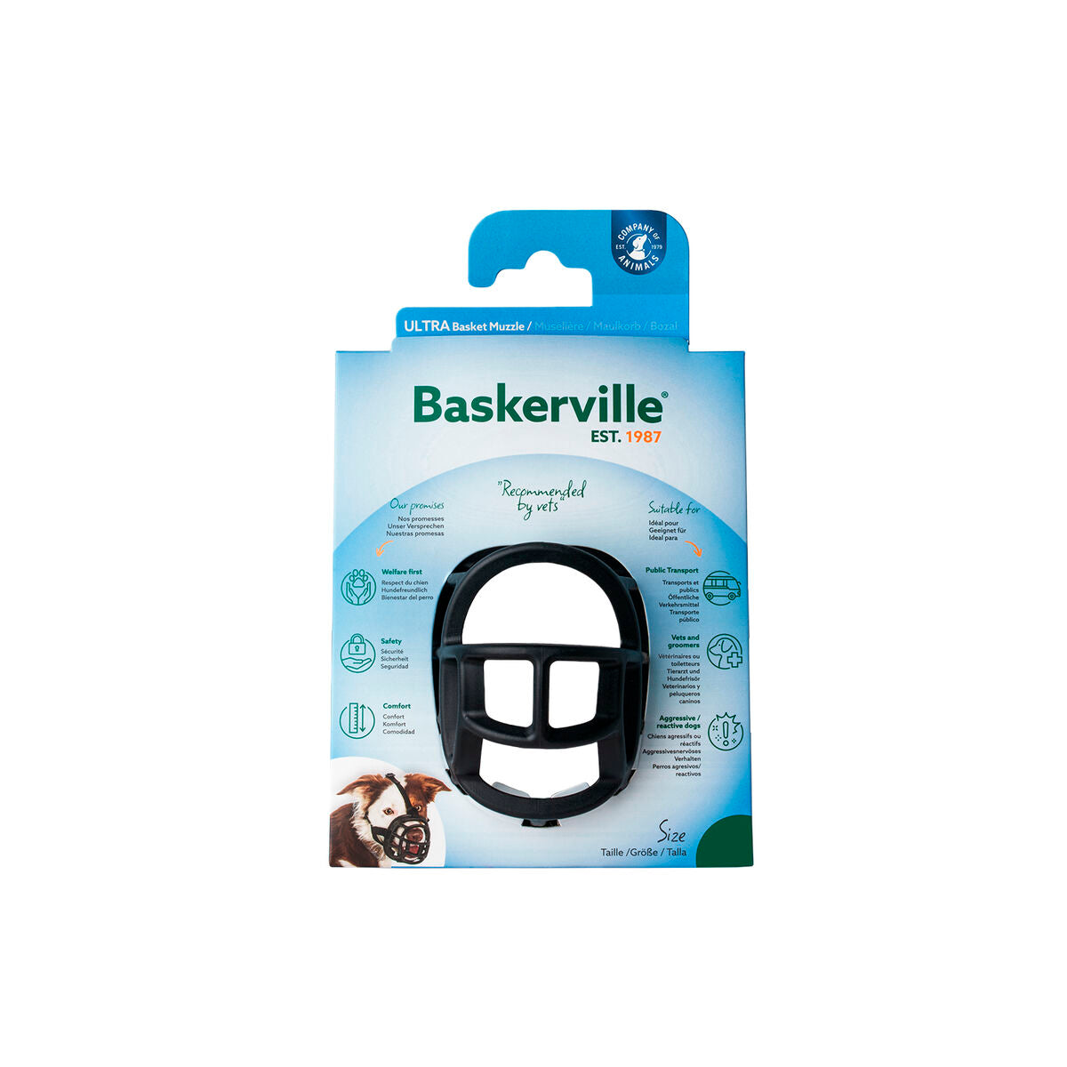 Muzzle Company of Animals Black 2-4