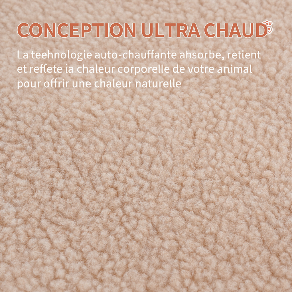Cozy Self-Heating Pet Pad – Coussin Auto-Chauffant pour Chats & Chiens