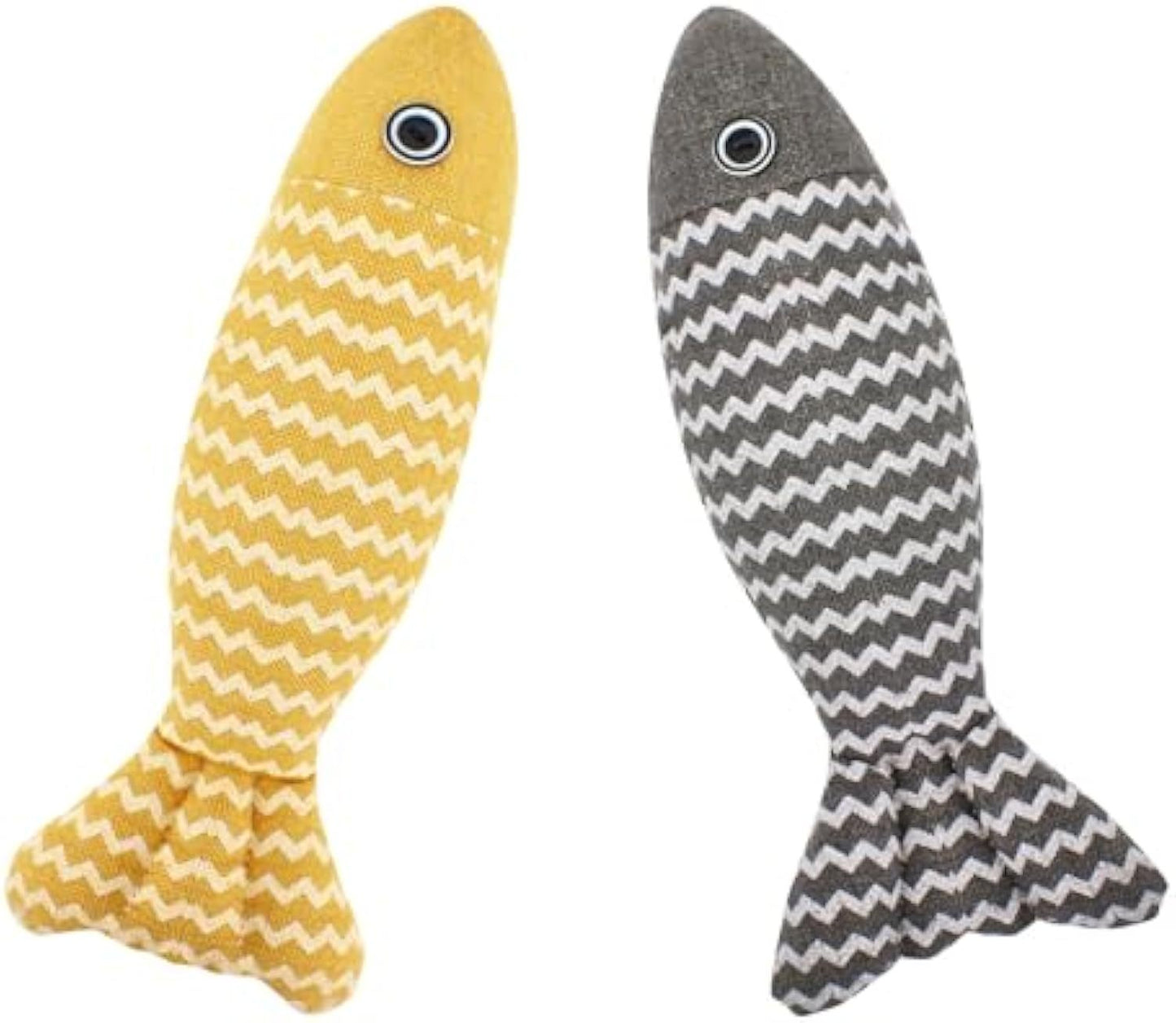 Jouets à l’Herbe à Chat – Set de 3 Poissons interactifs pour Chats & Chatons
