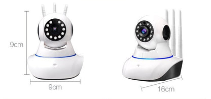 Caméra de Surveillance Sans Fil – 1080P HD, Vision Nocturne Infrarouge & Contrôle à Distance