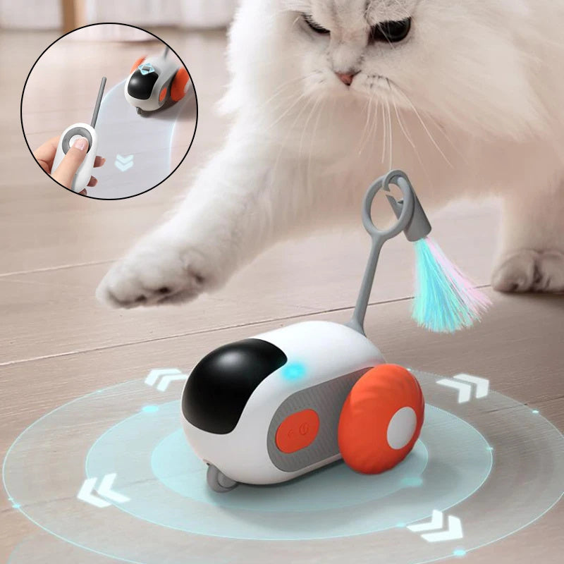 Crazy-Joy Car – Voiture Interactive Télécommandée pour Chat
