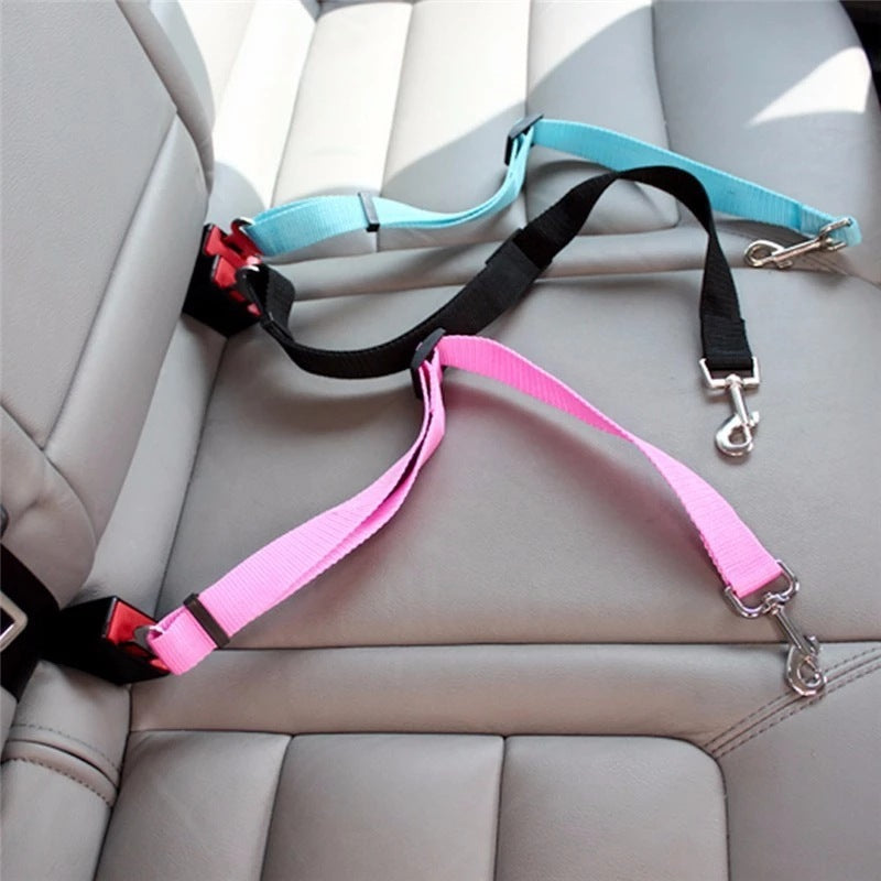 Ceinture de Sécurité Réglable Chien & Chat pour Voiture – Harnais Auto Anti-Distractif