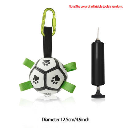 Jouet de Football Interactif pour Chiens – Ballon Gonflable Résistant & Flottant