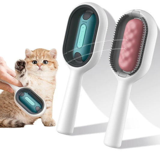 Brosse 4-en-1 pour Chat & Chien – Brosse avec Réservoir d’Eau & Peigne Anti-Poils