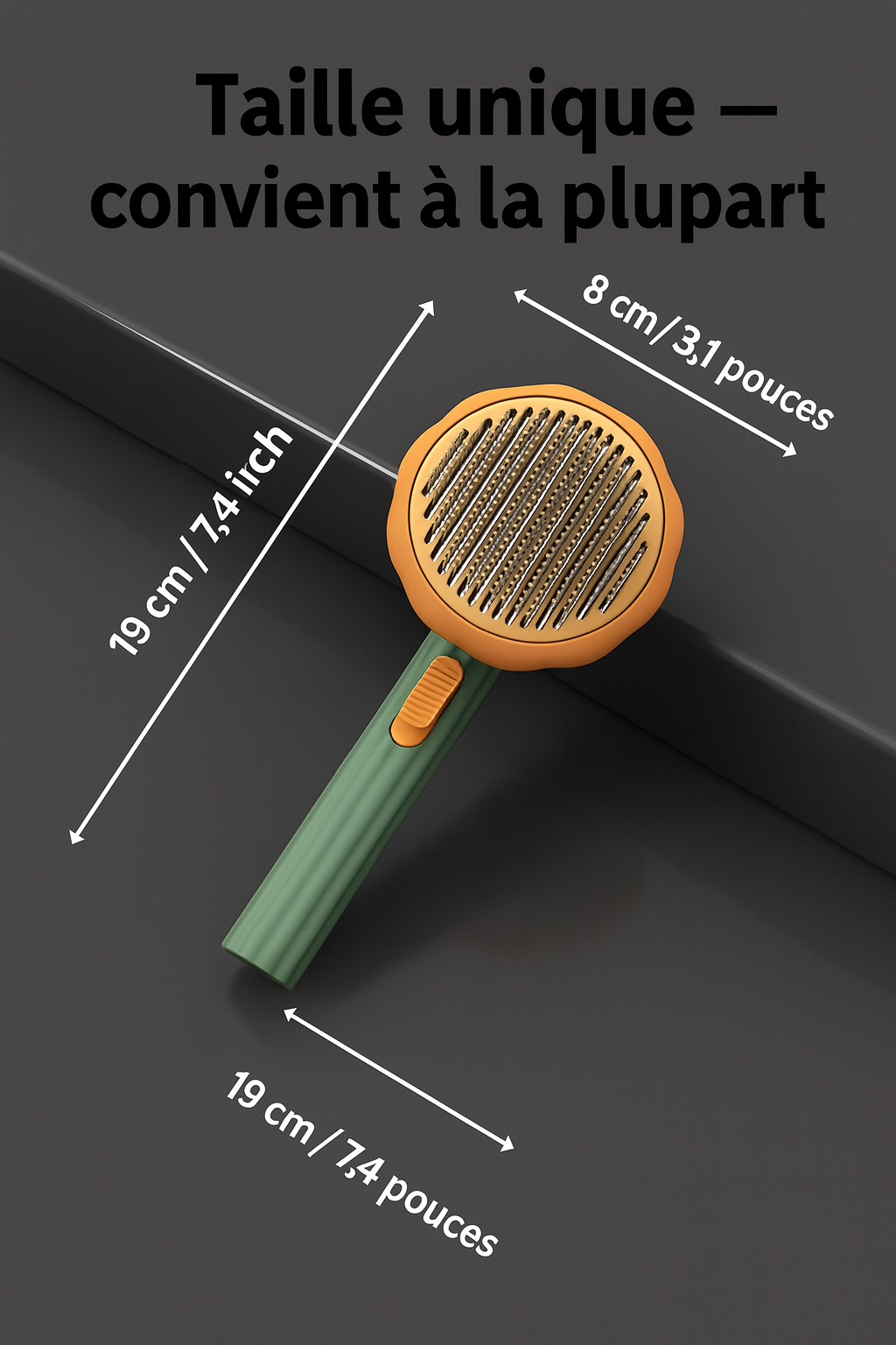 Pet Pumpkin Brush – Brosse Autonettoyante pour Chiens, Chats & Petits Animaux