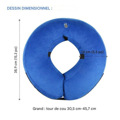 Collier Gonflable de Protection pour Chiens & Chats – Alternative Confortable à la Collerette Rigide