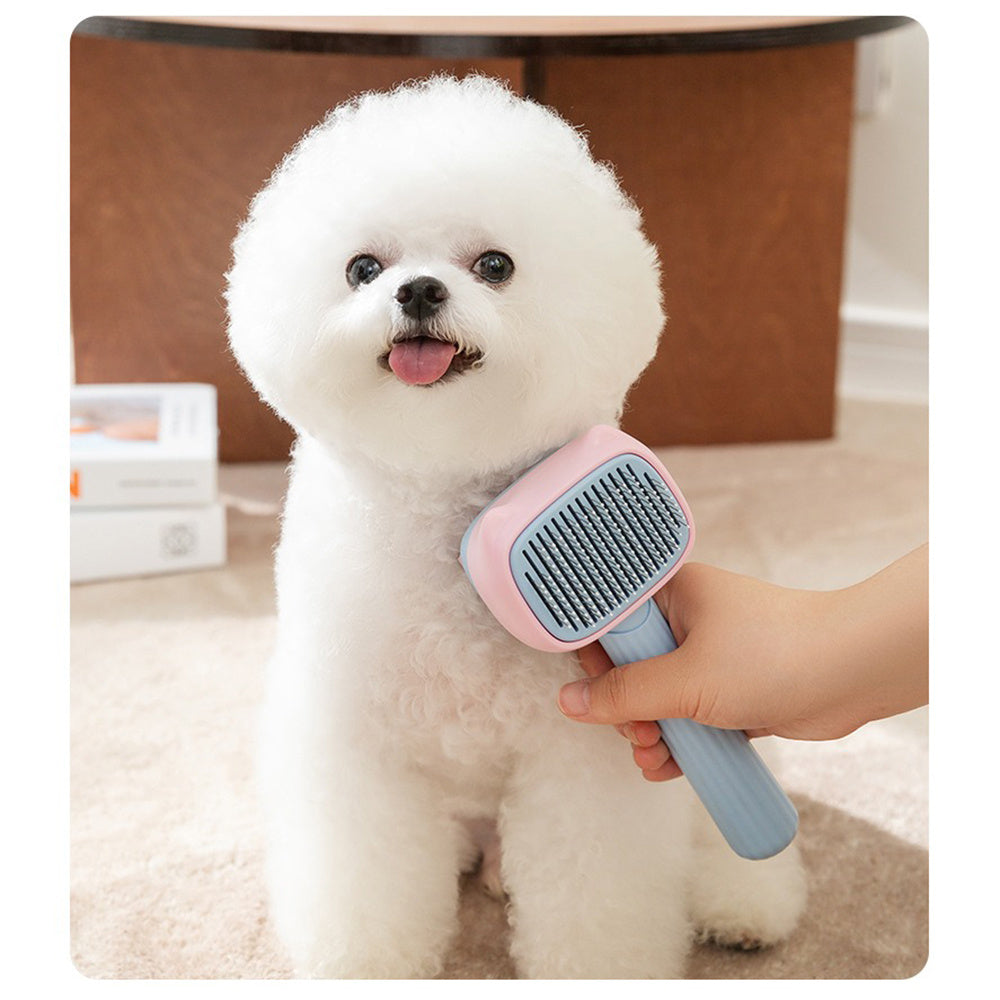 Brosse de Toilettage Anti-Poils 2-en-1 pour Chiens & Chats – Réduit la Perte Jusqu’à 95%