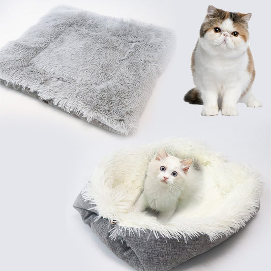 Panier Velours Coréen pour Chats – Élégance &amp; Confort Absolu