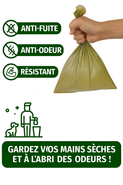 Sacs à Crottes pour Chiens – Extra Épais, Étanches & Résistants (150/240/360)