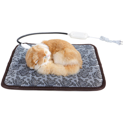 Tapis Chauffant Électrique pour Chien & Chat – Sécurité Anti-Morsure & Chaleur Réglable