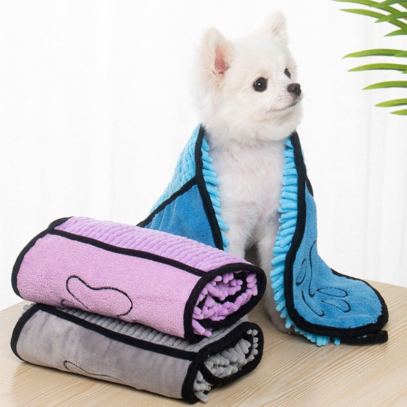 Serviette Super Absorbante pour Chiens & Chats – Microfibre à Séchage Rapide