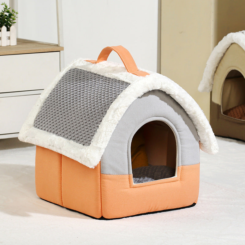 Maison Pliable d’Hiver pour Chiens & Chats – Nid Chaud et Pratique