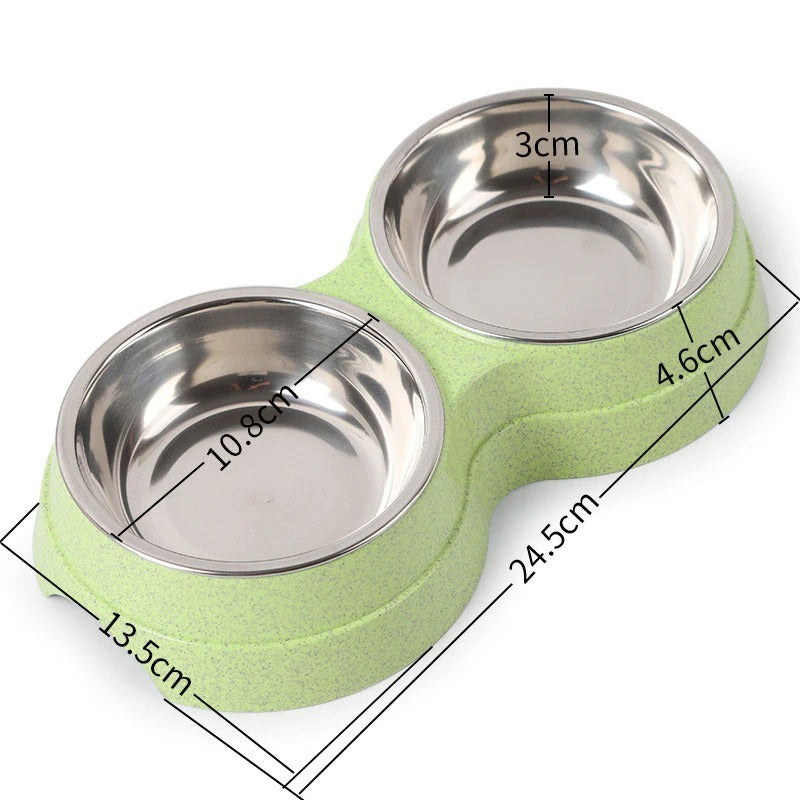 Double Gamelle Inox pour Chien & Chat – Eau & Nourriture en 1