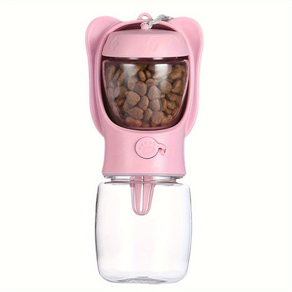 Gourde 2-en-1 pour Chien – Distributeur d’Eau & Nourriture Étanche Portable