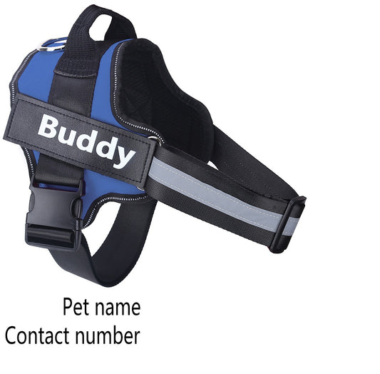 Harnais Personnalisé pour Chien – Anti-Traction Réfléchissant & Confortable