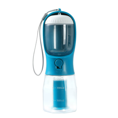 Gourde Multifonction 3-en-1 pour Animaux – Eau, Nourriture & Sacs à Déchets