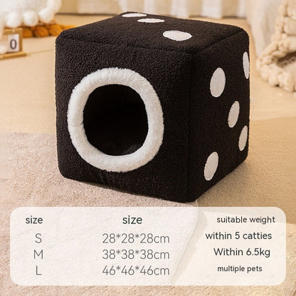 Maison d’Hiver Cocoon pour Chats & Chiens – Nid Chaud en Forme de Citrouille & Plus