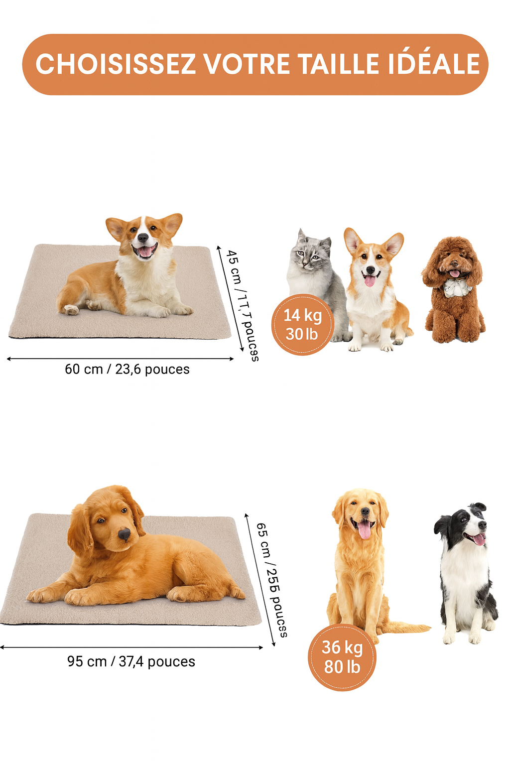 Cozy Self-Heating Pet Pad – Coussin Auto-Chauffant pour Chats & Chiens