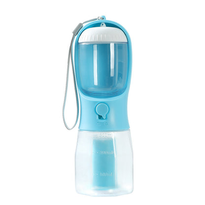Gourde Multifonction 3-en-1 pour Animaux – Eau, Nourriture & Sacs à Déchets