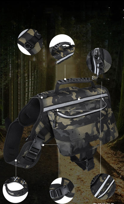 Sac à Dos Outdoor pour Grand Chien – Randonnée, Voyage & Aventure