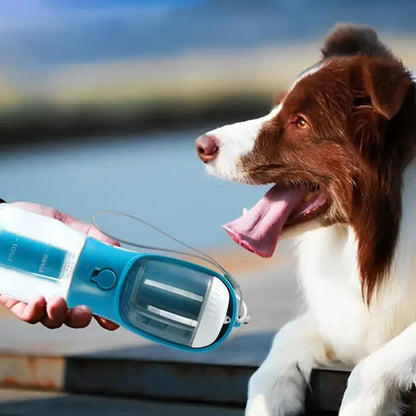 Gourde Multifonction 3-en-1 pour Animaux – Eau, Nourriture & Sacs à Déchets