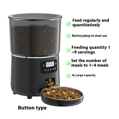 Distributeur Automatique Connecté 4L – Nourrissage Intelligent pour Chiens & Chats