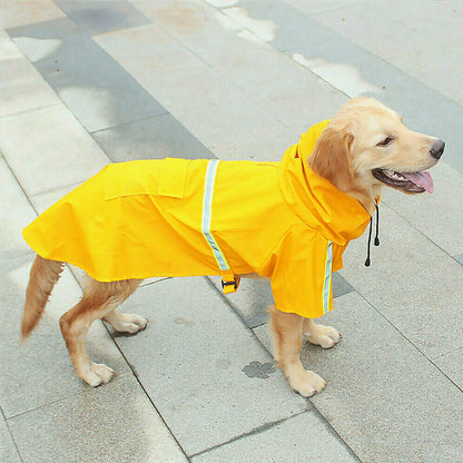 Imperméable pour Chien avec Capuche – Manteau de Pluie Étanche & Réfléchissant