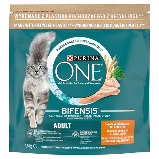 Cat food Purina One Bifensis Adult Adult Chicken 1,5 Kg-0
