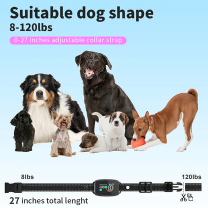 Collier Anti-Aboiement Intelligent pour Chien – Rechargeable, HD Display & Étanche IP67