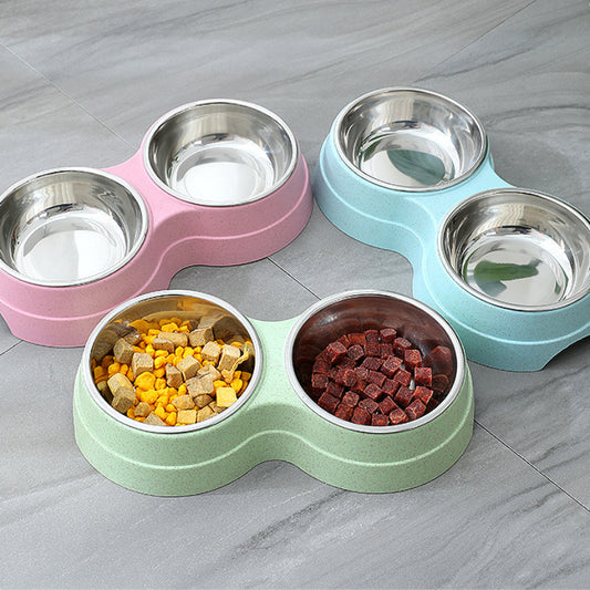 Double Gamelle Inox pour Chien & Chat – Eau & Nourriture en 1