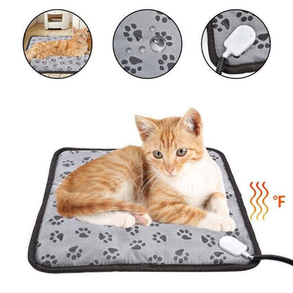 Tapis Chauffant Électrique pour Chien & Chat – Sécurité Anti-Morsure & Chaleur Réglable